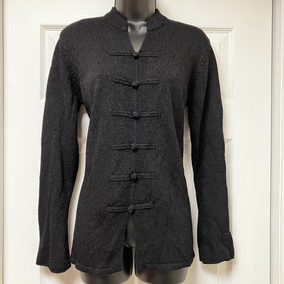 Laura Ashley Black Sweater long sleeve Size Medium Brand NEW with tags - Picture 1 of 12